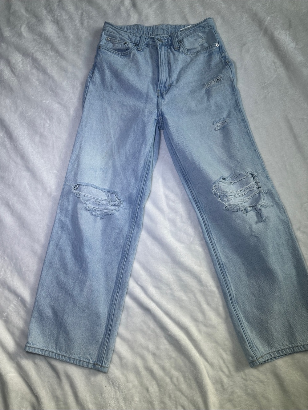 Light Blue Distressed Women’s Jeans